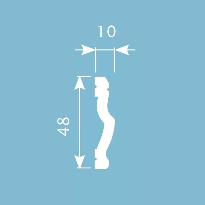 Молдинг для стены Cosca МХ 023, 48х10